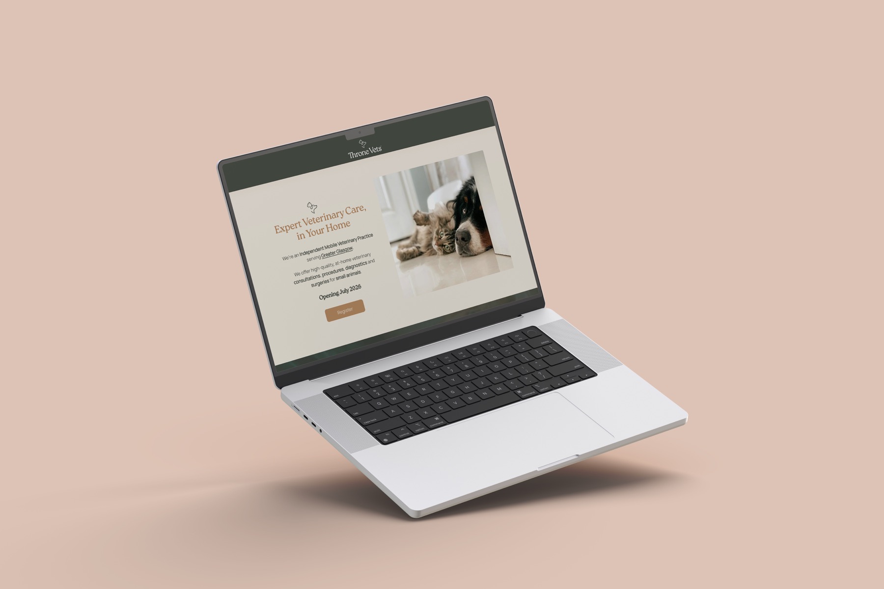 Throne Vets bespoke website